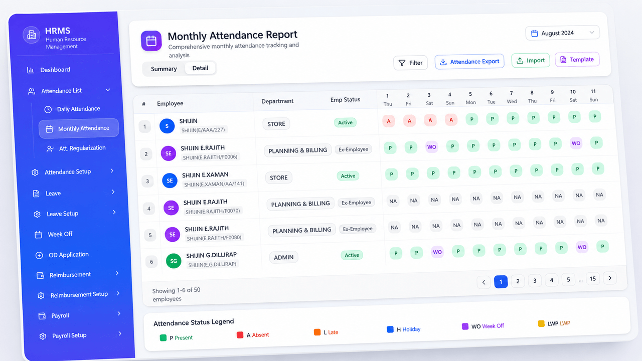 Smart Student Attendance Management System - Showcase Project by GJ Nexora Technologies